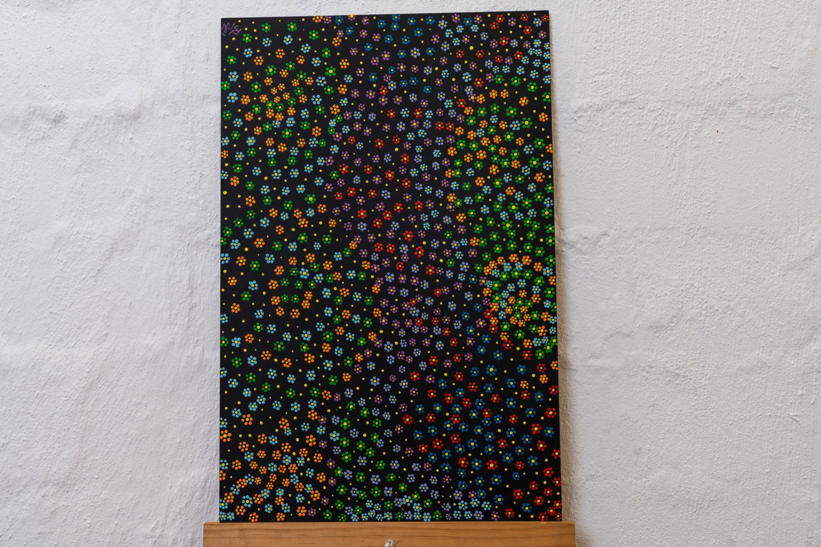 Flower Field, dot painting by James Liebenberg