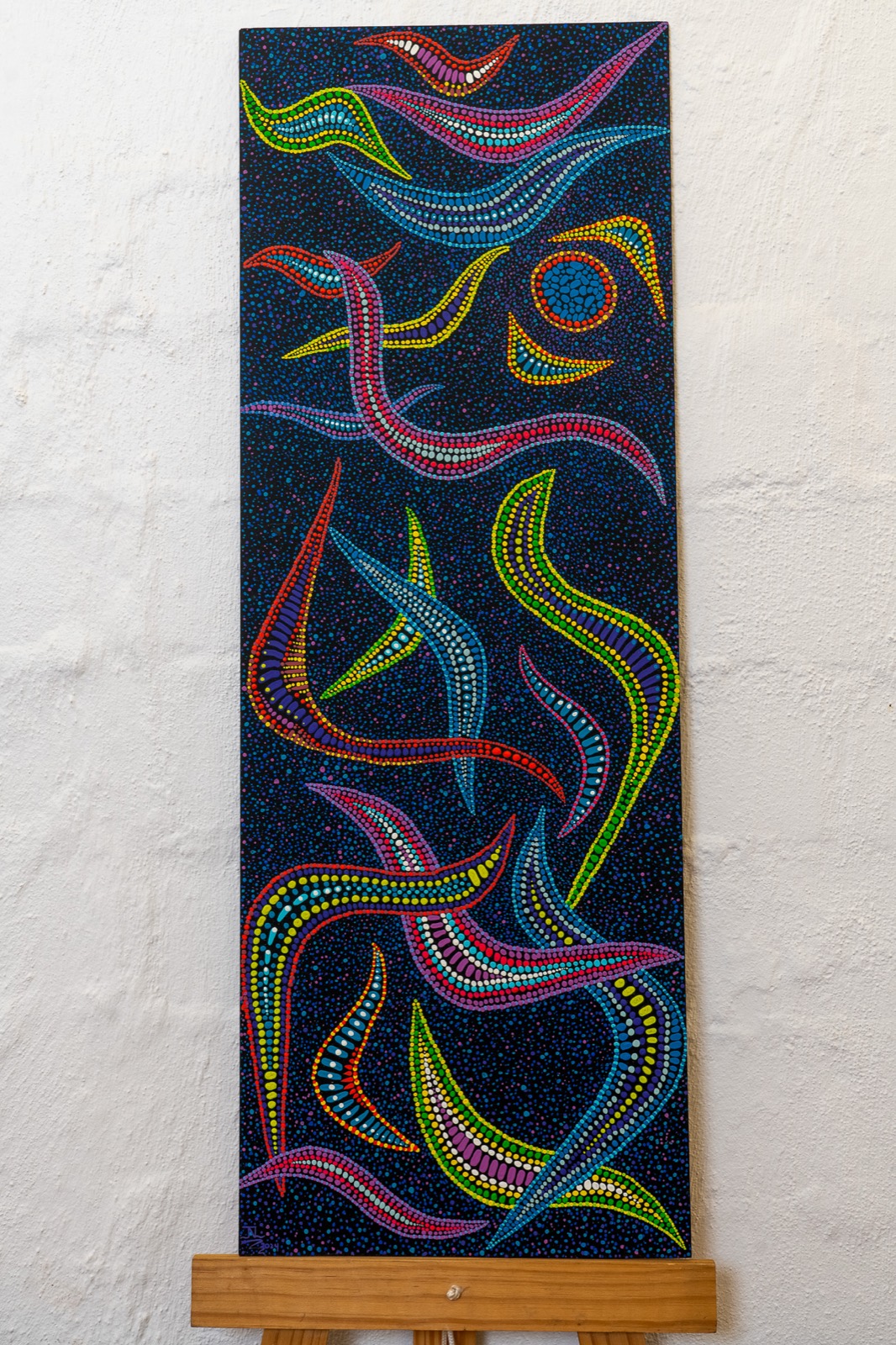 Free Flow, dot painting by James Liebenberg